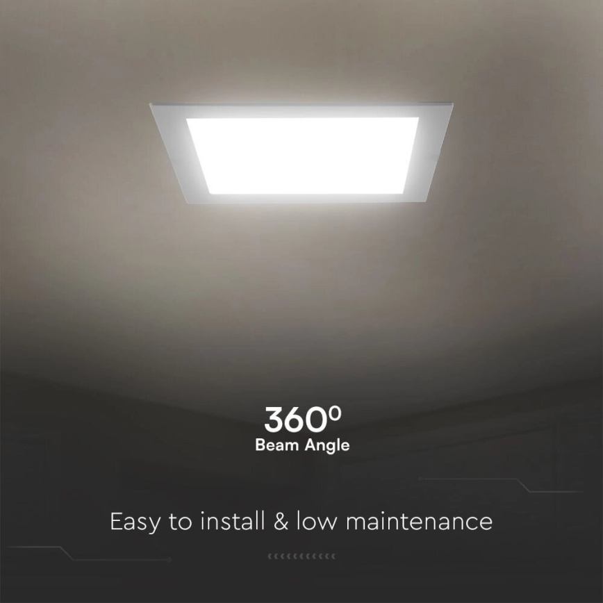 Lampada LED da incasso SAMSUNG CHIP LED/18W/230V 4000K 22x22 cm bianco
