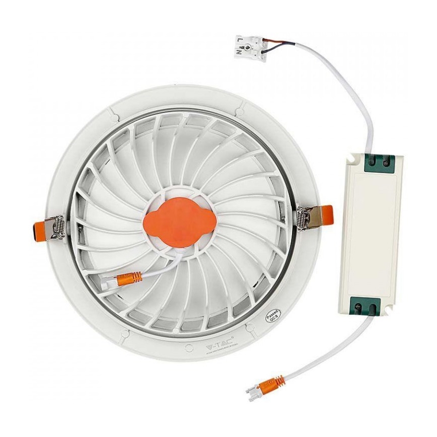 Lampada LED da incasso SAMSUNG CHIP LED/20W/230V 6400K