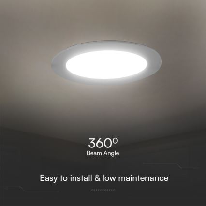 Lampada LED da incasso SAMSUNG CHIP LED/24W/230V 3000K diametro 29,4 cm bianco
