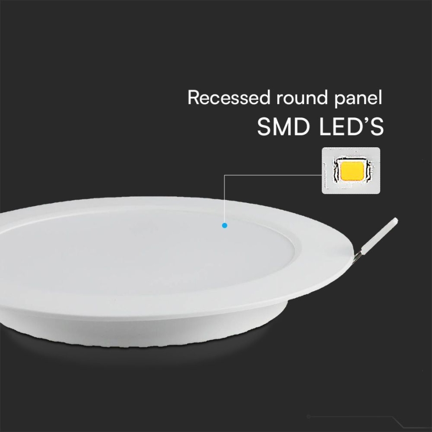 Lampada LED da incasso SAMSUNG CHIP LED/24W/230V 3000K diametro 29,4 cm bianco