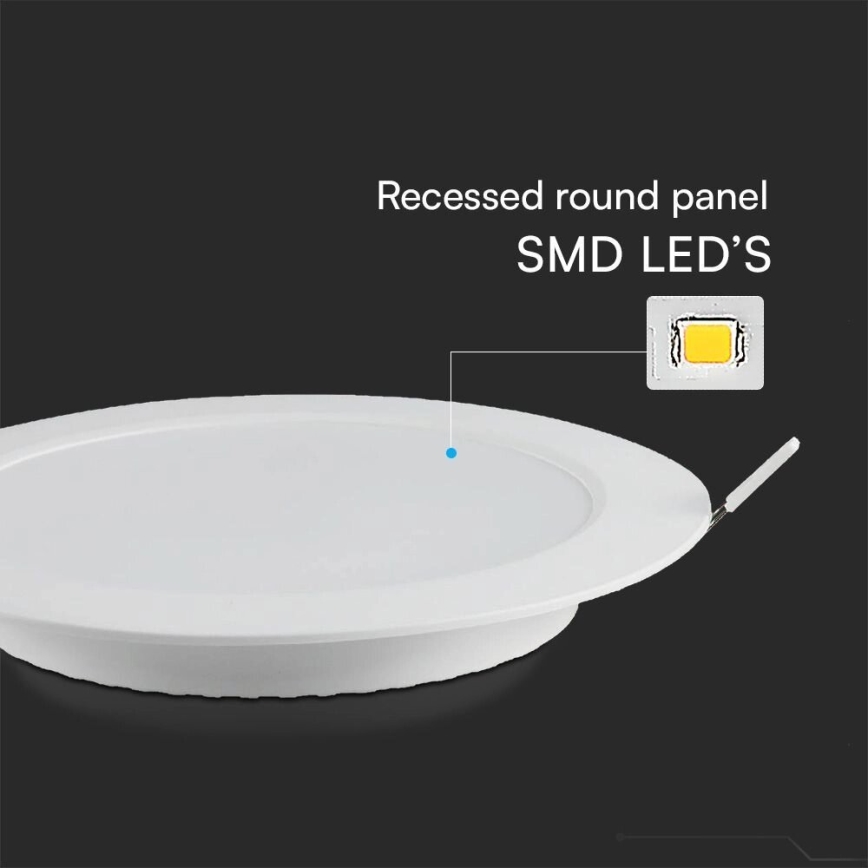 Lampada LED da incasso SAMSUNG CHIP LED/24W/230V 6500K diametro 29,4 cm bianco
