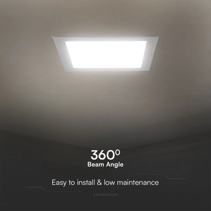 Lampada LED da incasso SAMSUNG CHIP LED/3W/230V 3000K 9x9 cm bianco