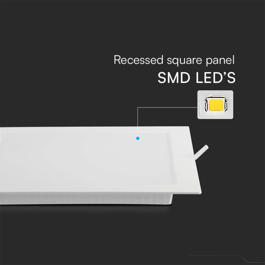 Lampada LED da incasso SAMSUNG CHIP LED/3W/230V 4000K 9x9 cm bianco