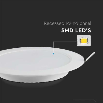 Lampada LED da incasso SAMSUNG CHIP LED/3W/230V 4000K diametro 9,5 cm bianco