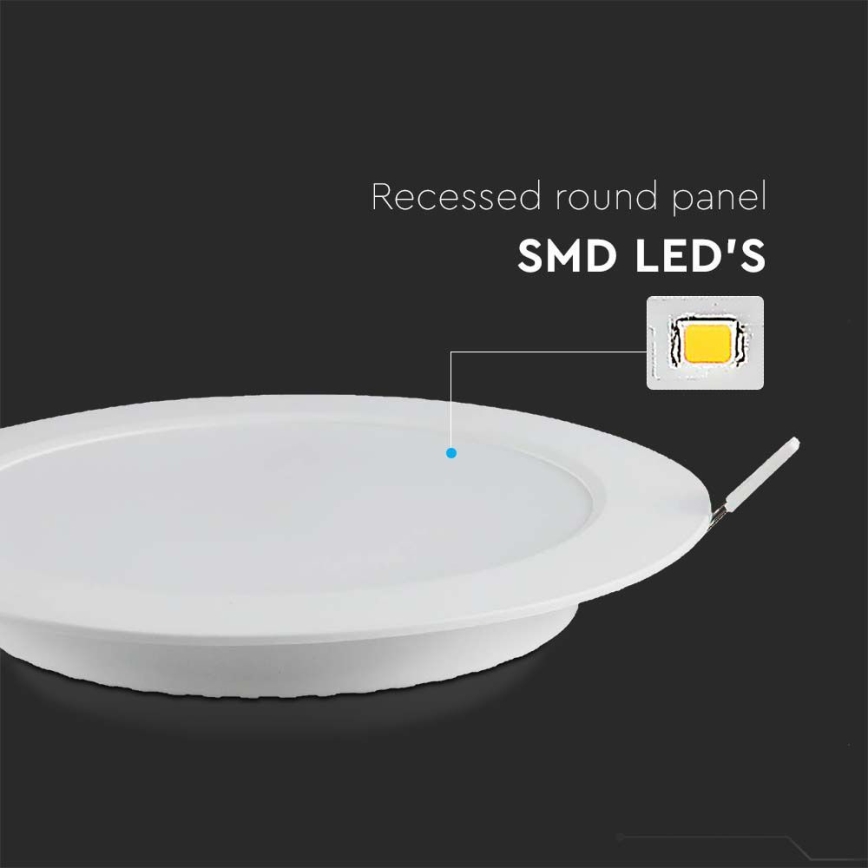 Lampada LED da incasso SAMSUNG CHIP LED/3W/230V 4000K diametro 9,5 cm bianco