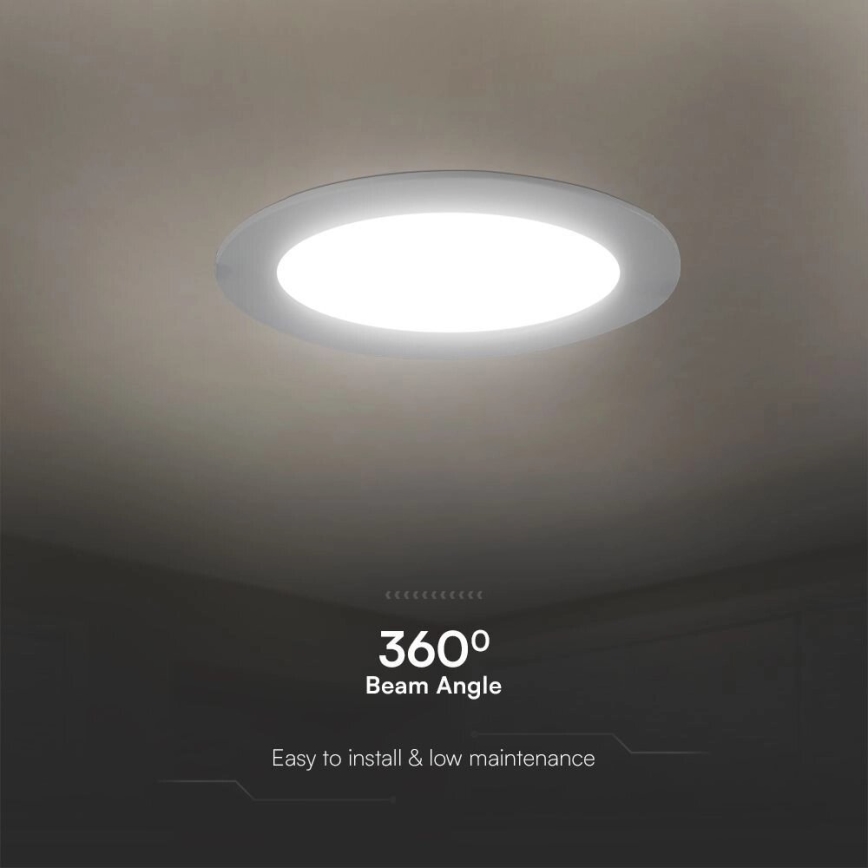 Lampada LED da incasso SAMSUNG CHIP LED/3W/230V 6500K diametro 9,5 cm bianco
