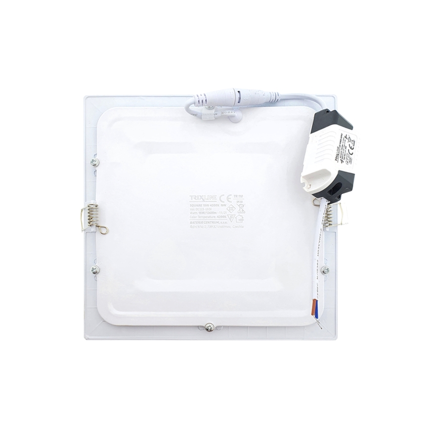 Lampada LED da incasso SQUARE LED/15W/230V 4200K 18,8x18,8 cm bianco