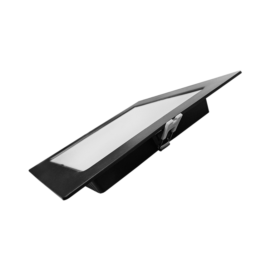 Lampada LED da incasso SQUARE LED/18W/230V 4000K 22x22 cm nero