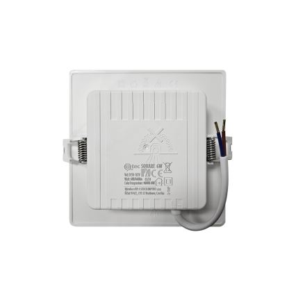Lampada LED da incasso SQUARE LED/6W/230V 4000K 12x12 cm bianco