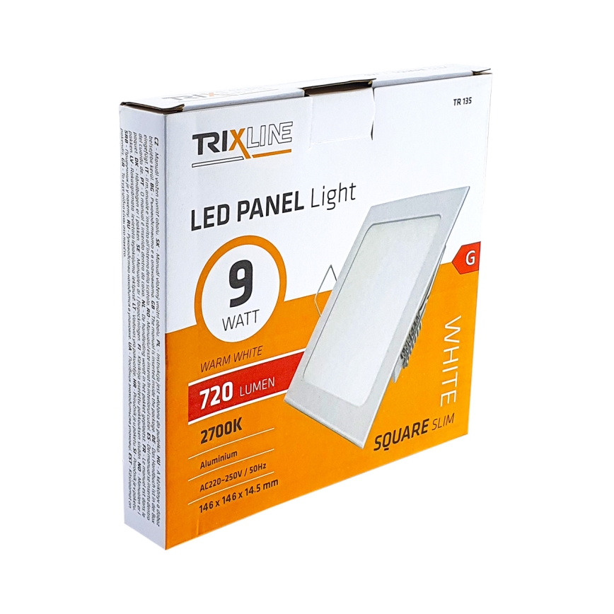 Lampada LED da incasso SQUARE LED/9W/230V 2700K
