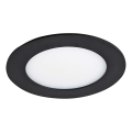 Lampada LED da incasso VEGA LED/6W/230V 2900/3900/5800K diametro 12,5 cm nero