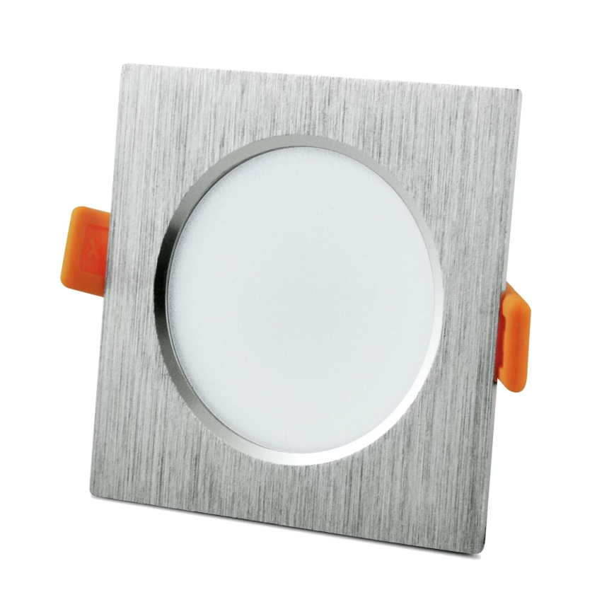 Lampada LED da incasso VENUS LED/7W/230V argento squadrato
