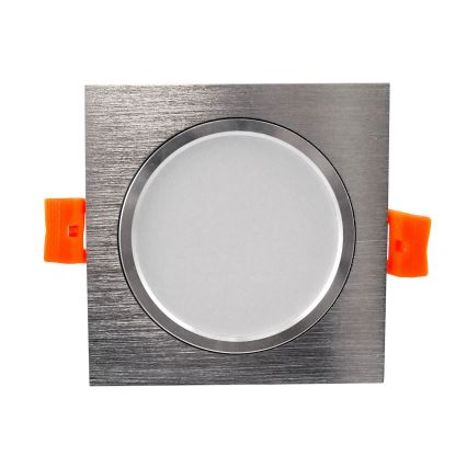 Lampada LED da incasso VENUS LED/7W/230V argento squadrato