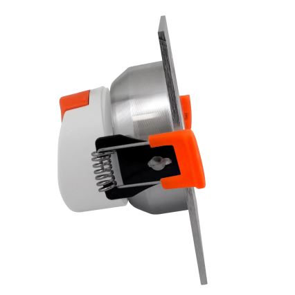 Lampada LED da incasso VENUS LED/7W/230V argento squadrato