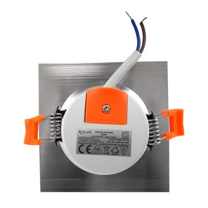 Lampada LED da incasso VENUS LED/7W/230V argento squadrato