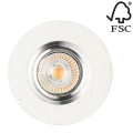 Lampada LED da incasso VITAR 1xGU10/5W/230V calcestruzzo - certificato FSC