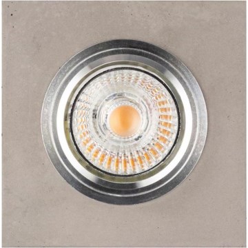 Lampada LED da incasso VITAR 1xGU10/5W/230V CRI 90 calcestruzzo – FSC certificato