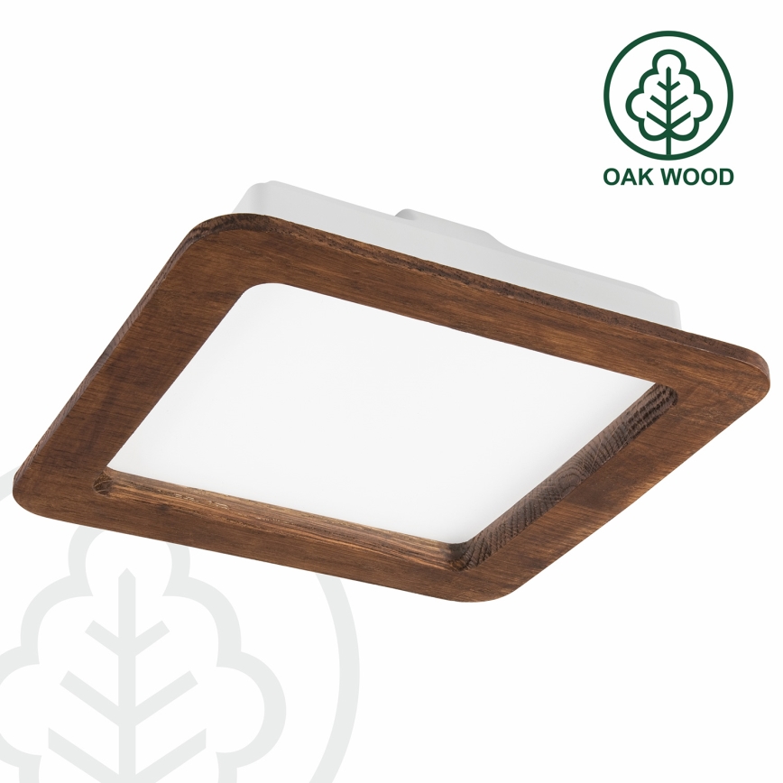 Lampada da incasso LED WOODY SPOT LED/17W/230V 3000K ciliegio 18,5x18,5 cm