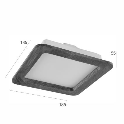 Lampada da incasso LED WOODY SPOT LED/17W/230V 3000K ciliegio 18,5x18,5 cm