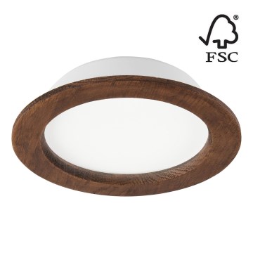Lampada LED da incasso WOODY SPOT LED/16,5W/230V 4000K ciliegio ø 18,5 cm