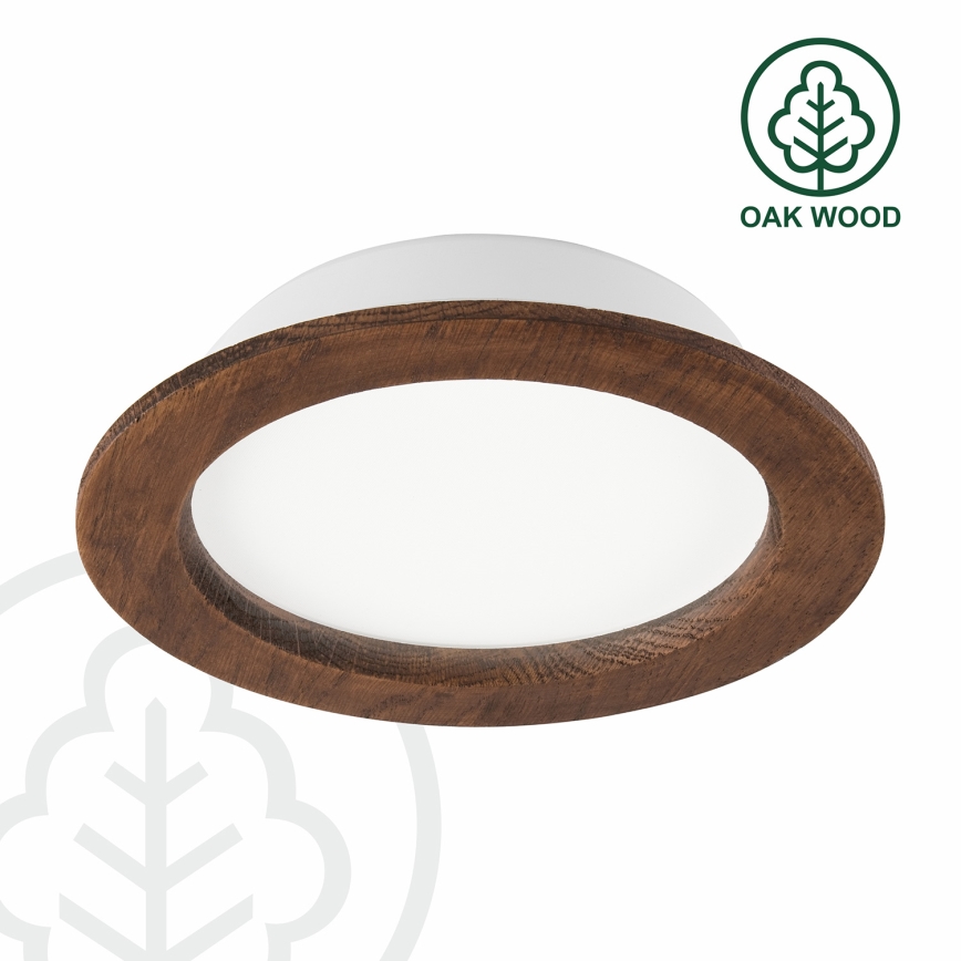 Lampada LED da incasso WOODY SPOT LED/16,5W/230V 4000K ciliegio ø 18,5 cm