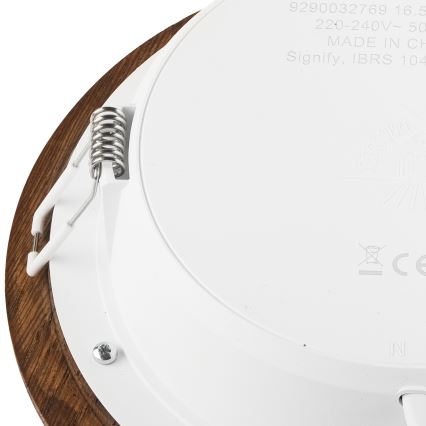 Lampada LED da incasso WOODY SPOT LED/16,5W/230V 4000K ciliegio ø 18,5 cm