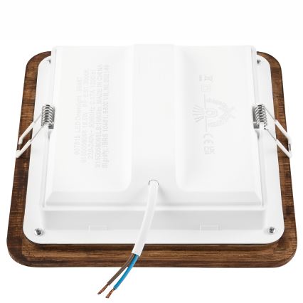 Lampada LED da incasso WOODY SPOT LED/17W/230V 3000K ciliegio 18,5x18,5 cm