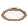 Lampada LED da incasso WOODY SPOT LED/23,5W/230V 4000K noce ? 23,5 cm
