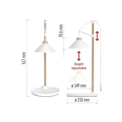 Lampada LED da interno per la coltivazione di piante GROW LED/7W/5V
