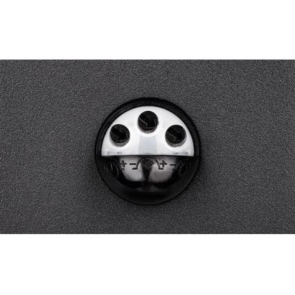 Lampada LED da parete per esterni con sensore HESTIO LED/9W/230V 4000K IP44 nera