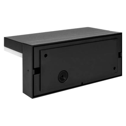 Lampada LED da parete per esterni con sensore HESTIO LED/9W/230V 4000K IP44 nera