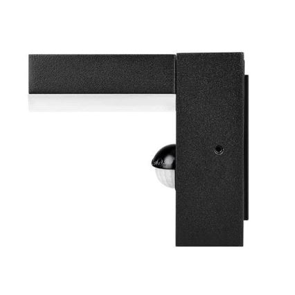 Lampada LED da parete per esterni con sensore HESTIO LED/9W/230V 4000K IP44 nera