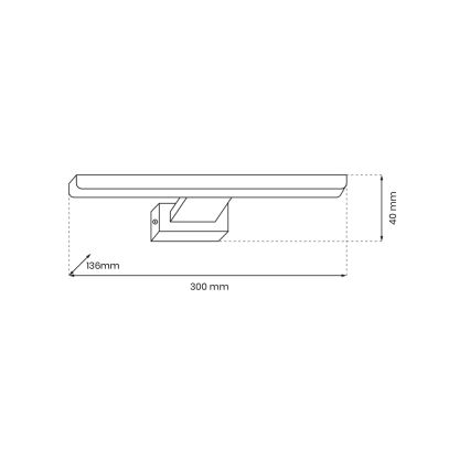 Lampada LED da quadro PINTO LED/7W/230V oro