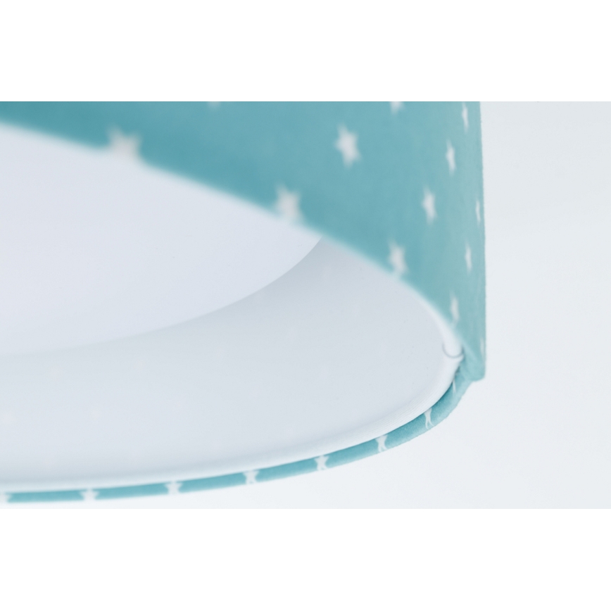 Lampada da soffitto LED per bambini GALAXY KIDS LED/24W/230V stelle turchese/bianco