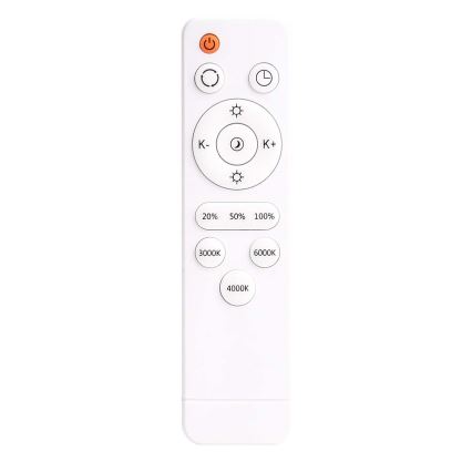 Plafoniera LED dimmerabile KERN LED/80W/230V 3000-6000K diam. 80 cm nera + telecomando