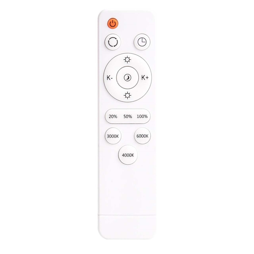 Plafoniera LED dimmerabile KERN LED/80W/230V 3000-6000K diam. 80 cm nera + telecomando