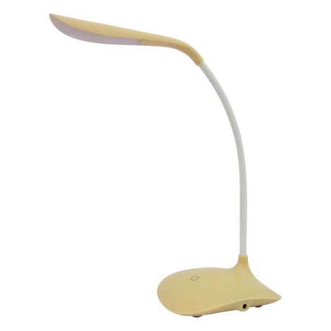 Lampada LED da tavolo LED/3,6W/4xAAA/USB gialla