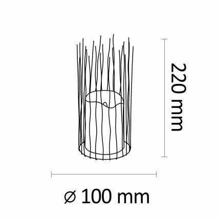Lampada LED da terra BORG 2xAA IP44