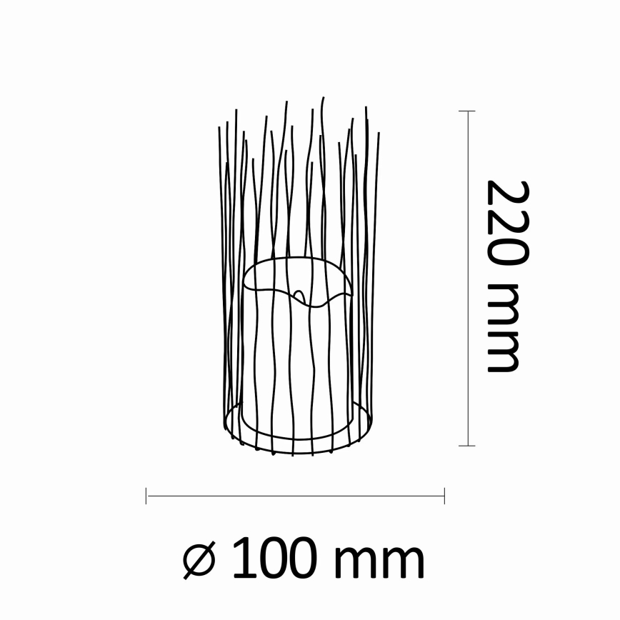 Lampada LED da terra BORG 2xAA IP44