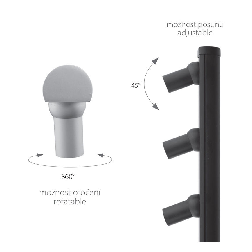 Lampada LED da terra PICCO 3xLED/5,4W/500mA