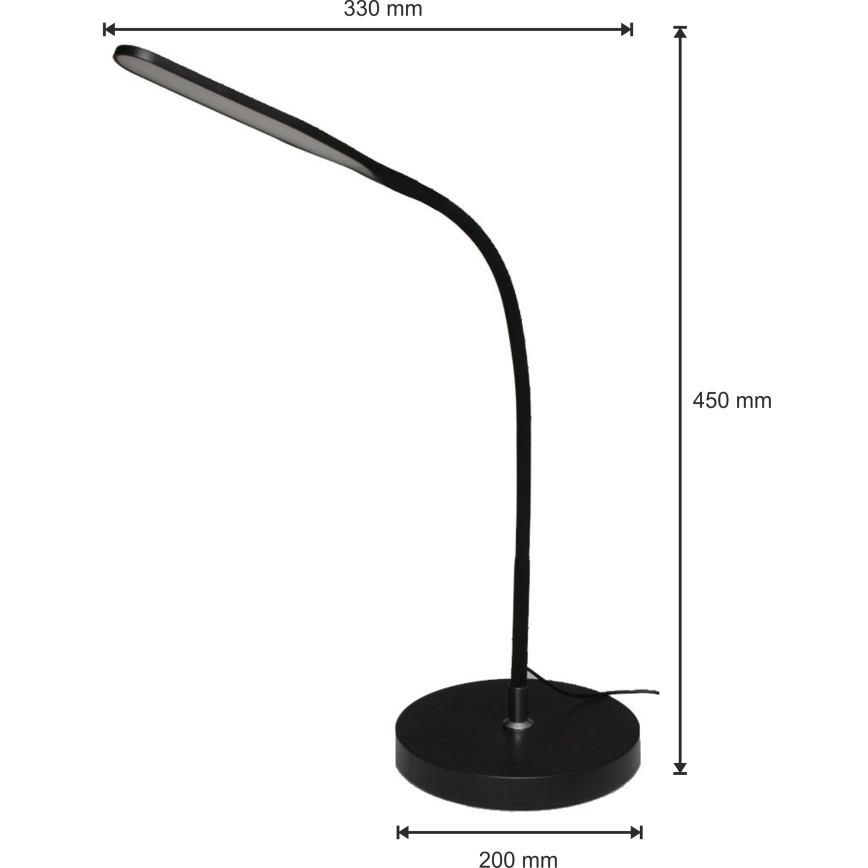 Lampada LED dimmerabile 3 in 1 LED/10W/230V 3000/4000/6000K CRI 90 nero