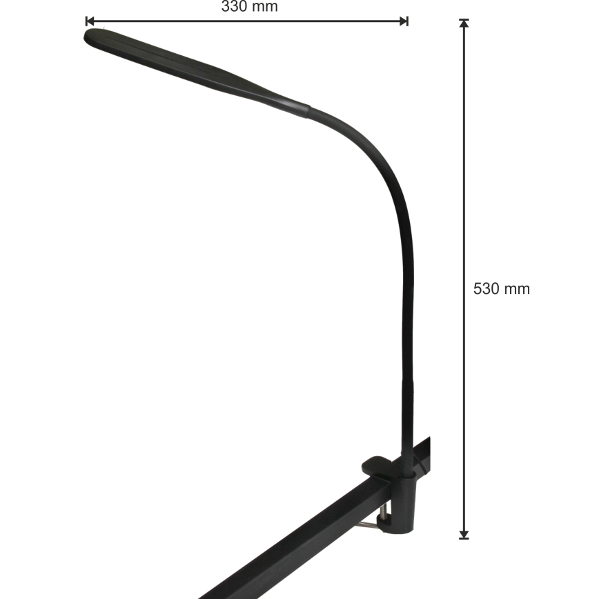 Lampada LED dimmerabile 3 in 1 LED/10W/230V 3000/4000/6000K CRI 90 nero