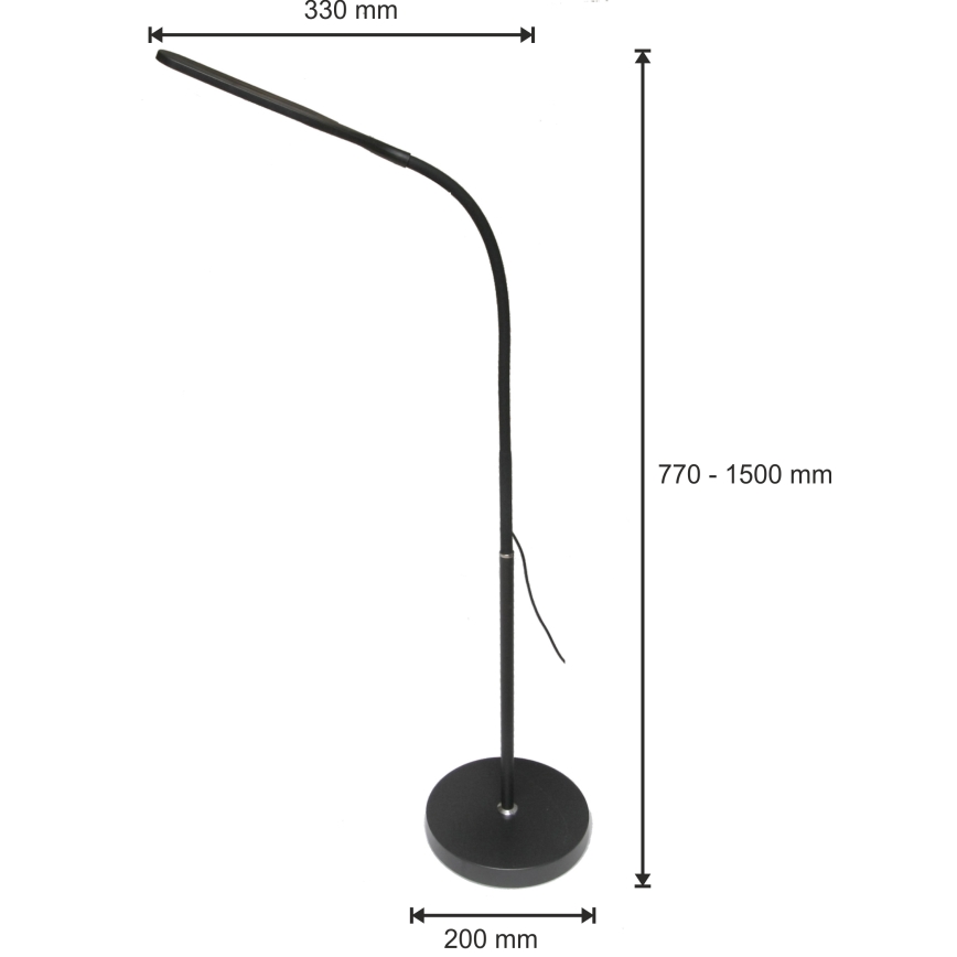 Lampada LED dimmerabile 3 in 1 LED/10W/230V 3000/4000/6000K CRI 90 nero