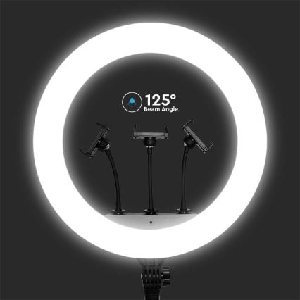 Lampada LED dimmerabile con treppiede e supporto per vlogger LED/55W/230V CRI 90 + telecomando