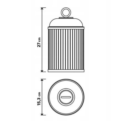 Lampada LED dimmerabile da esterno CANARI LED/2W/5V IP44