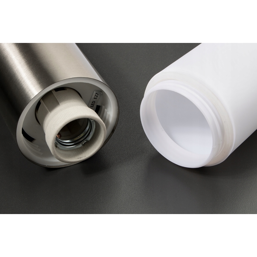 Lampada LED dimmerabile da esterno LIVIA 1xE27/6W/230V 2700-6500K Wi-Fi 100 cm IP44 argento
