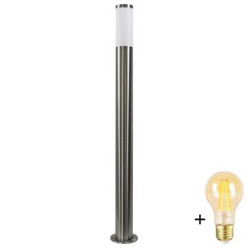 Lampada LED dimmerabile da esterno LIVIA 1xE27/6W/230V 2700-6500K Wi-Fi 100 cm IP44 argento