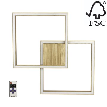 Lampada LED dimmerabile RAMME LED/48W/230V + T quercia opaco - certificato FSC