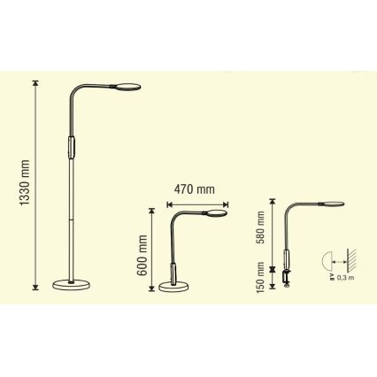Lampada LED dimmerabile touch 3v1 LED/12W/230V bianca CRI 90 + Telecomando