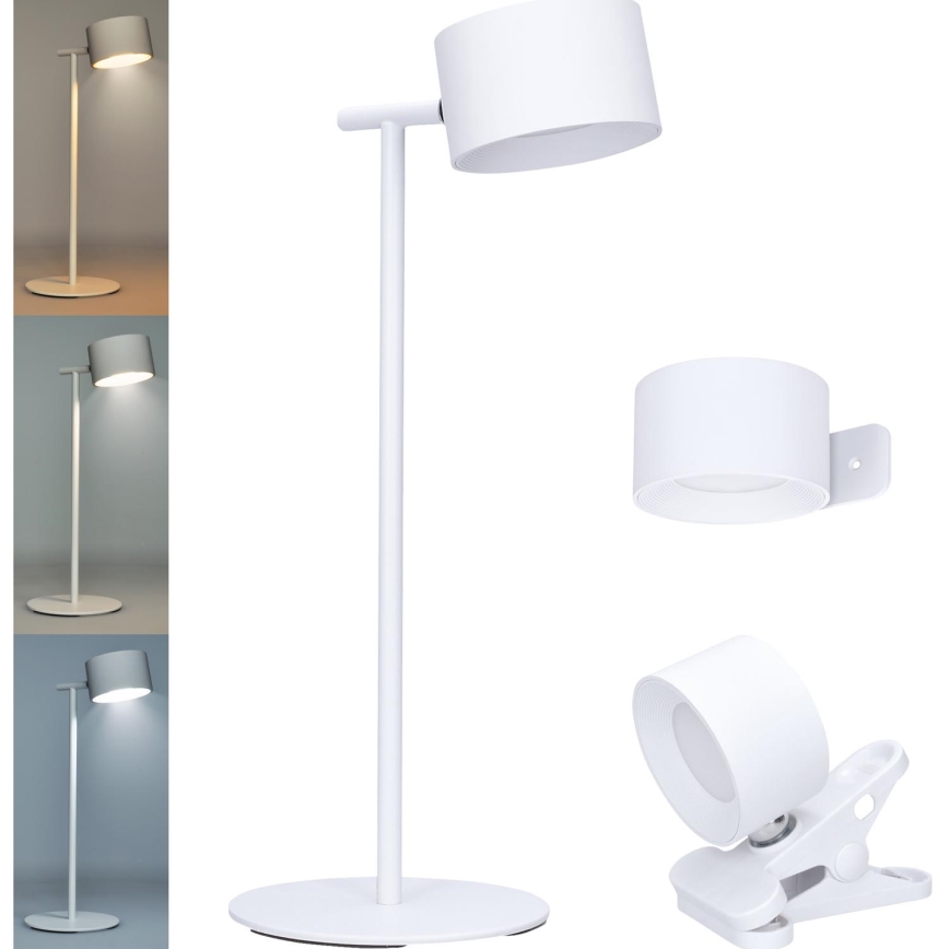 Lampada LED Dimmerabile touch ricaricabile 3in1 LED/4W/2000 mAh 3000/4000/6500K bianco